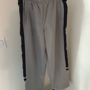 Nike Gray and Black Athletic Pants men